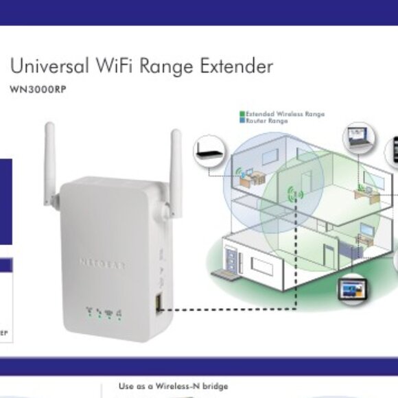 NETGEAR Universal WiFi Range Extender - Picture 1 of 4